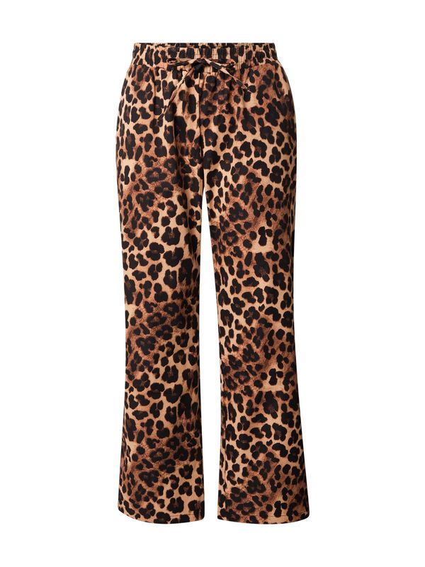 ONLY Carmakoma ONLY Carmakoma Hlače 'CARCASHI'  pijesak / brokat / crna