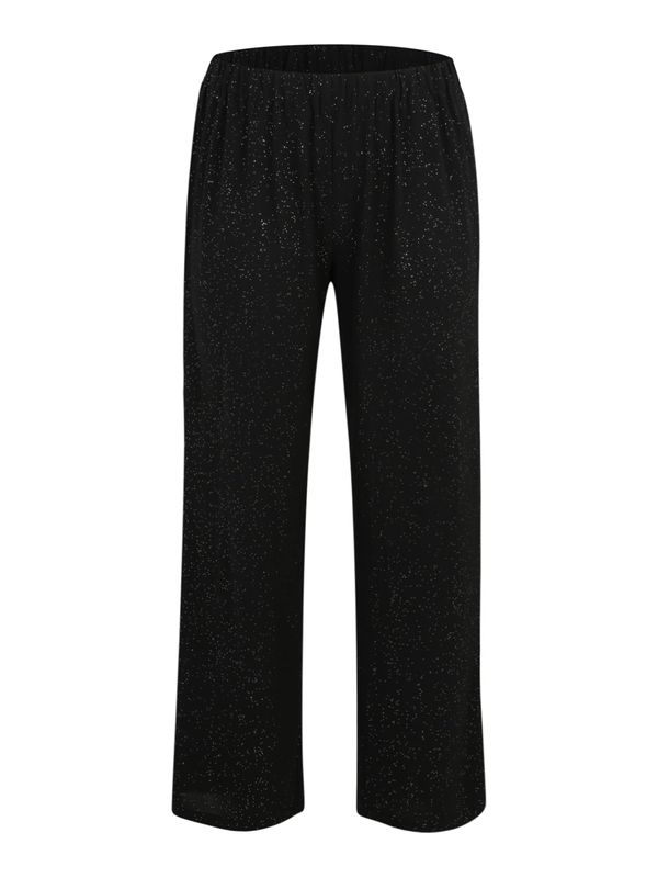 ONLY Carmakoma ONLY Carmakoma Hlače 'CARJOSEE METTA'  crna / srebro