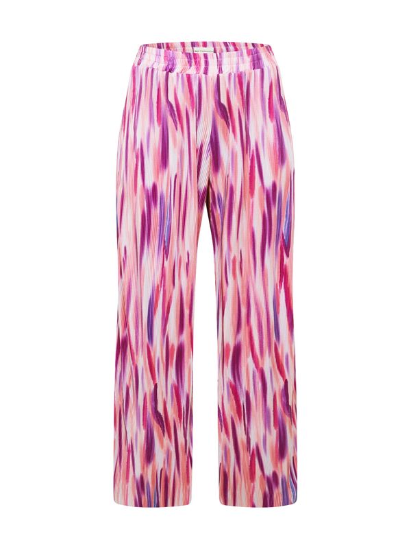 ONLY Carmakoma ONLY Carmakoma Hlače 'LISSETA'  ljubičasta / fuksija / ružičasta / bijela