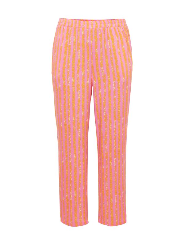 ONLY Carmakoma ONLY Carmakoma Hlače 'Marrakesh'  svijetložuta / narančasta / ružičasto crvena