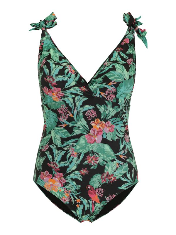 ONLY Carmakoma ONLY Carmakoma Jednodijelni kupaći kostim 'CLARA'  žad / narančasta / roza / crna