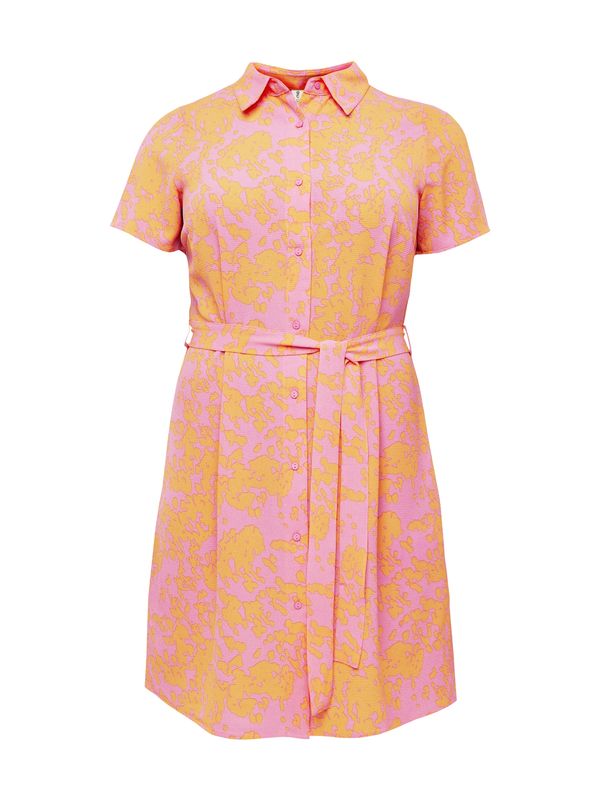 ONLY Carmakoma ONLY Carmakoma Košulja haljina 'LUX'  narančasta / ružičasto crvena