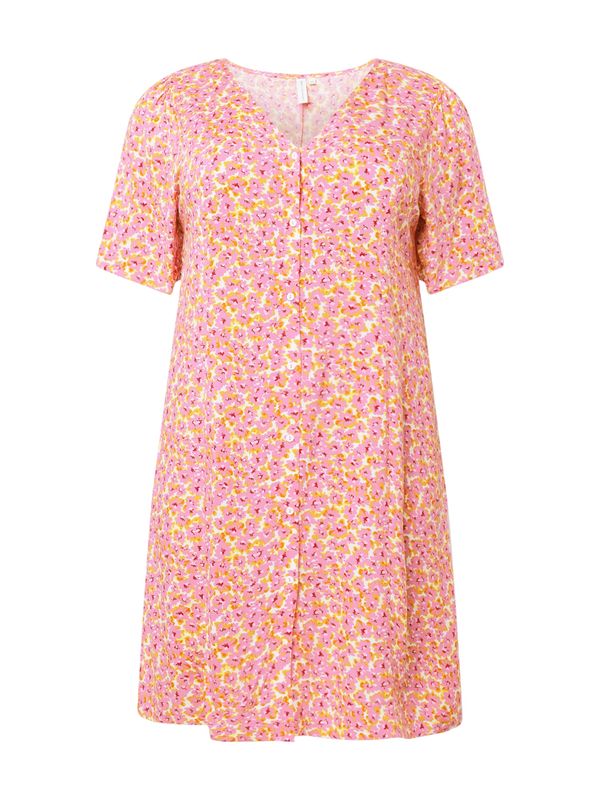ONLY Carmakoma ONLY Carmakoma Košulja haljina 'NOVA'  žuta / roza / crvena / bijela