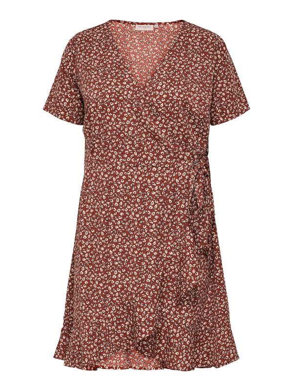 ONLY Carmakoma ONLY Carmakoma Ljetna haljina 'CARLivia'  krvavo crvena / crna / bijela