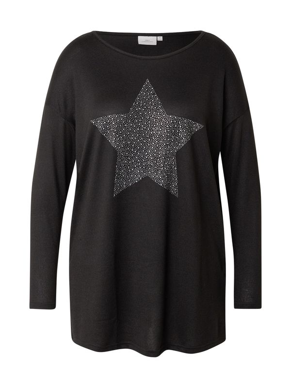 ONLY Carmakoma ONLY Carmakoma Majica 'CARMALBA'  crna / srebro