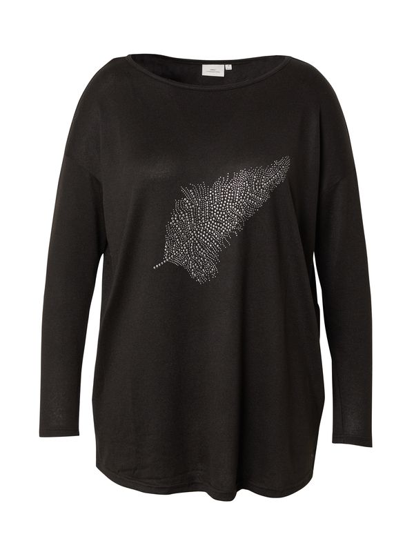 ONLY Carmakoma ONLY Carmakoma Majica 'CARMALBA'  crna / srebro