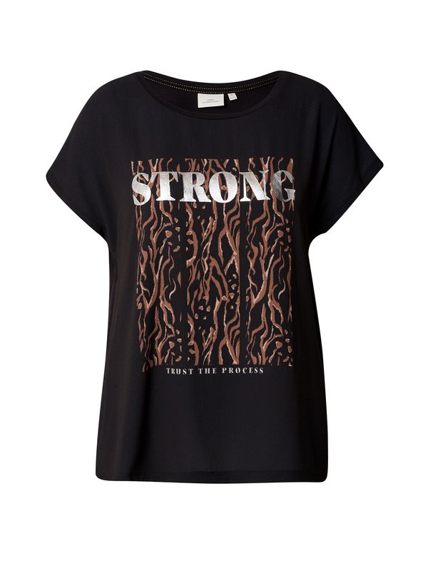 ONLY Carmakoma ONLY Carmakoma Majica 'CARVIGGA'  smeđa / crna / srebro