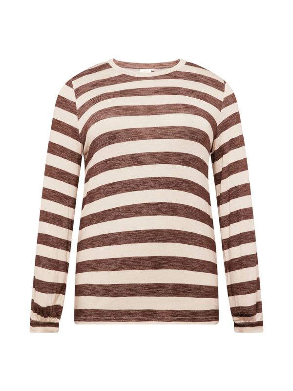 ONLY Carmakoma ONLY Carmakoma Majica 'LIRA'  bež / smeđa