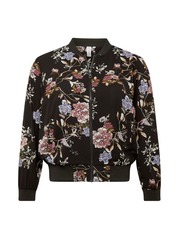 ONLY Carmakoma ONLY Carmakoma Prijelazna jakna 'CARLux'  smeđa / malina / crna / bijela