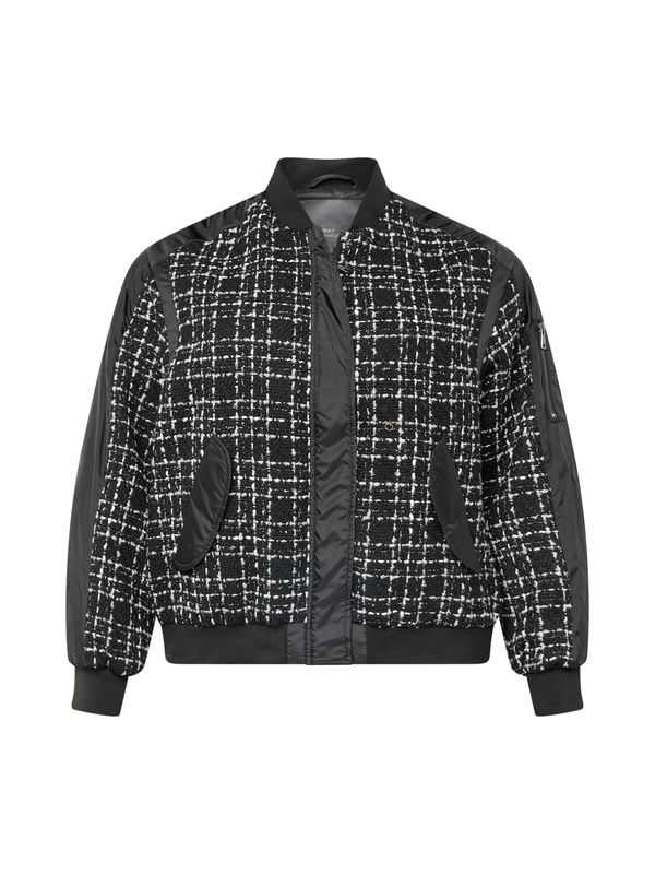 ONLY Carmakoma ONLY Carmakoma Prijelazna jakna  crna / bijela