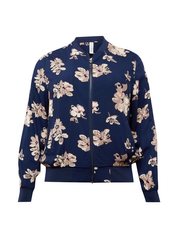 ONLY Carmakoma ONLY Carmakoma Prijelazna jakna 'NOVA DITTE LIFE'  bež / tamno bež / mornarsko plava