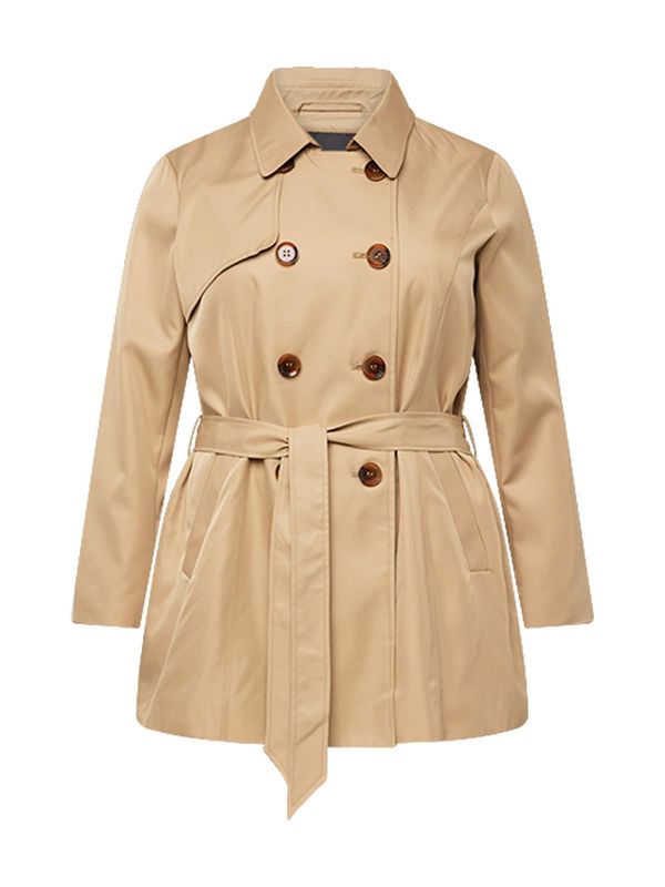 ONLY Carmakoma ONLY Carmakoma Prijelazni kaput 'VALERIE'  tamno bež