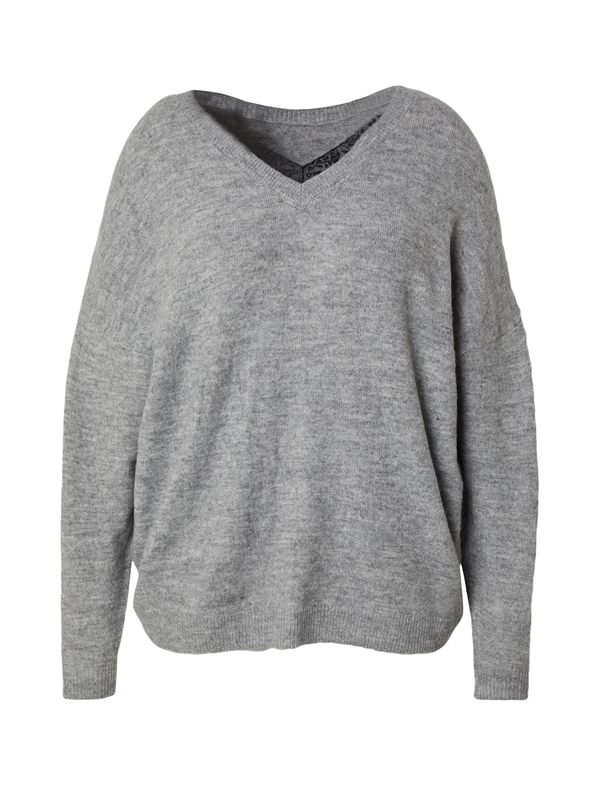 ONLY Carmakoma ONLY Carmakoma Pulover 'CARMANIFESTA'  siva melange