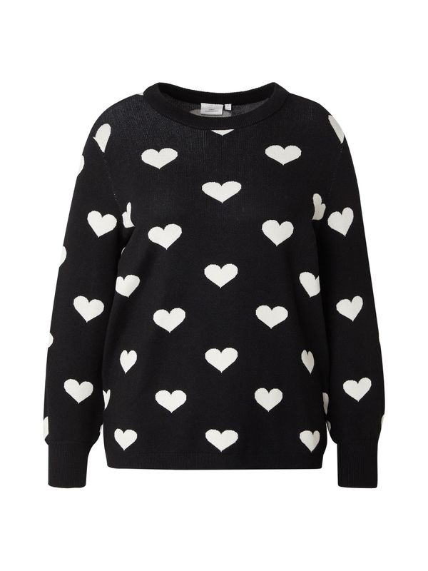 ONLY Carmakoma ONLY Carmakoma Pulover  crna / bijela