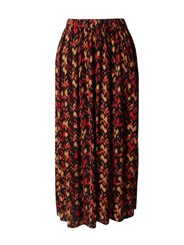 ONLY Carmakoma ONLY Carmakoma Suknja 'CARYAYA'  senf / vatreno crvena / crna