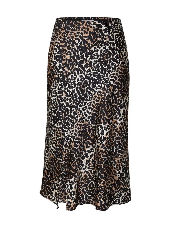 ONLY Carmakoma ONLY Carmakoma Suknja  smeđa / crna / prljavo bijela