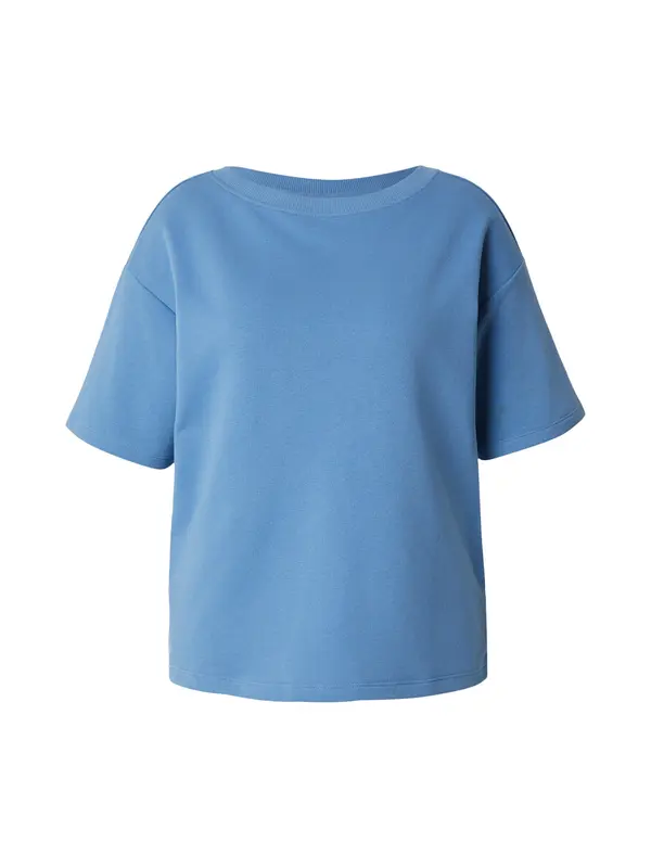 ONLY Carmakoma ONLY Carmakoma Sweater majica 'CARHAPPY'  sivkasto plava / svijetloroza