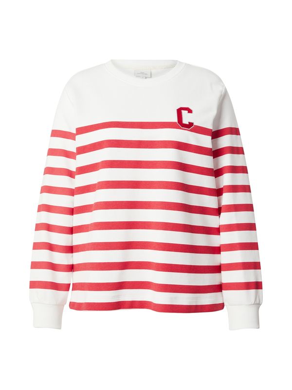 ONLY Carmakoma ONLY Carmakoma Sweater majica 'CARMADDY'  crvena / bijela