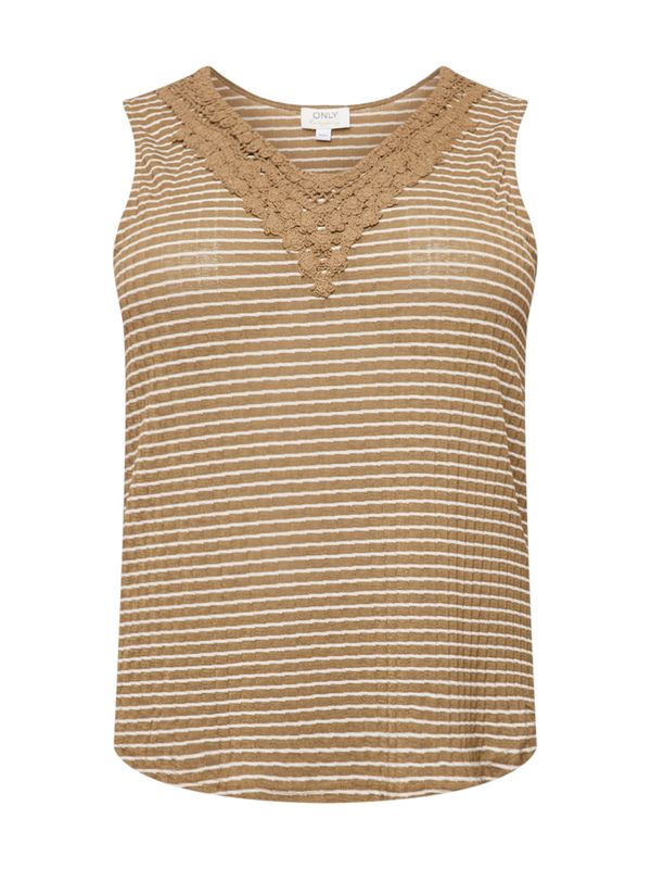 ONLY Curve ONLY Curve Top 'TANIA'  maslinasta / bijela