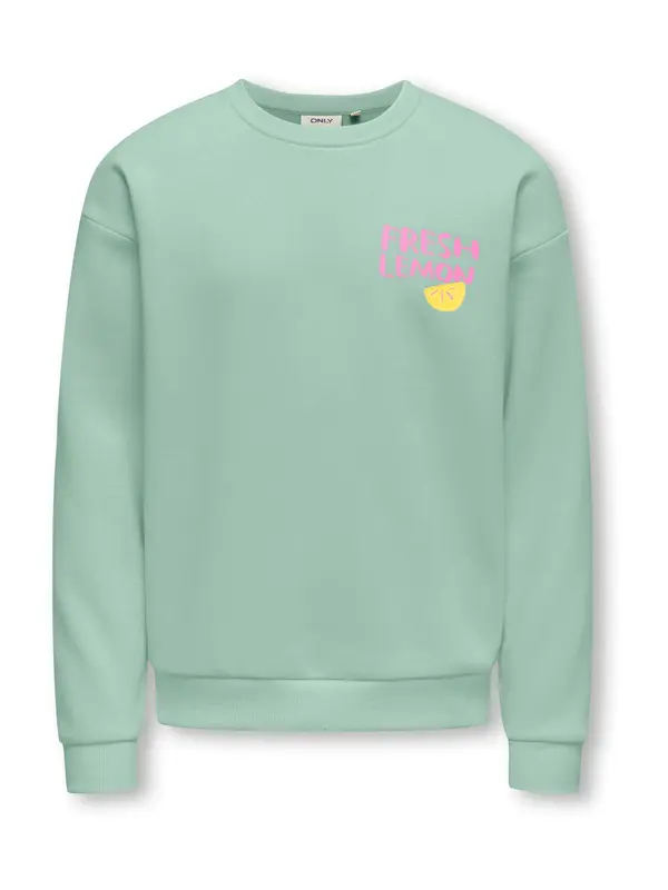 ONLY GIRLS ONLY GIRLS Sweater majica 'KOGCANASTA'  žuta / menta / roza