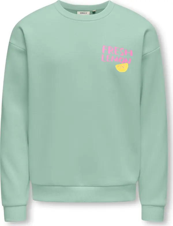 ONLY GIRLS ONLY GIRLS Sweater majica 'KOGCANASTA'  žuta / menta / roza