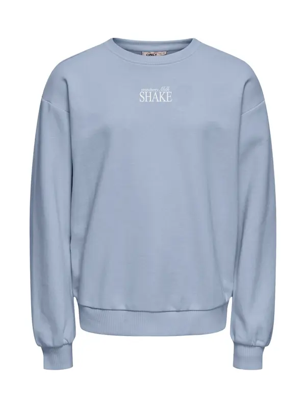 ONLY GIRLS ONLY GIRLS Sweater majica 'KOGPhilea'  svijetloplava / prljavo roza / klasično crvena / bijela