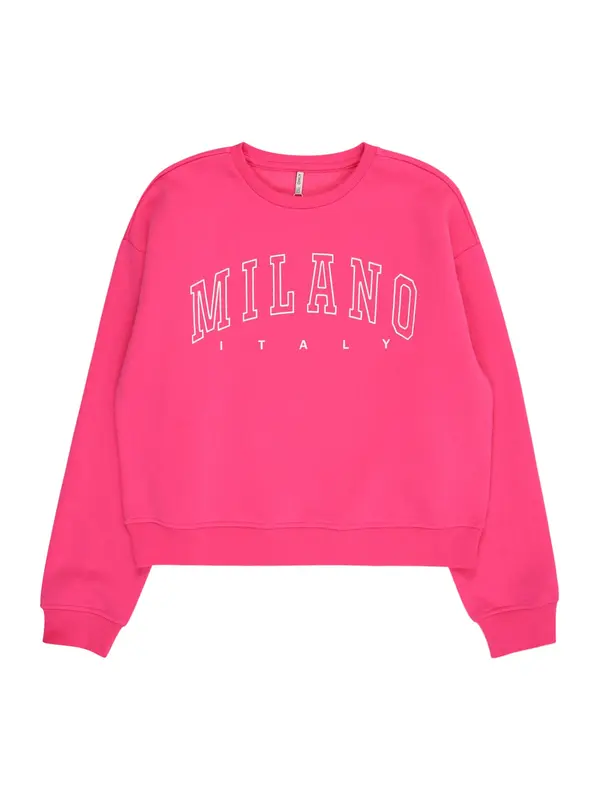ONLY GIRLS ONLY GIRLS Sweater majica  magenta / bijela