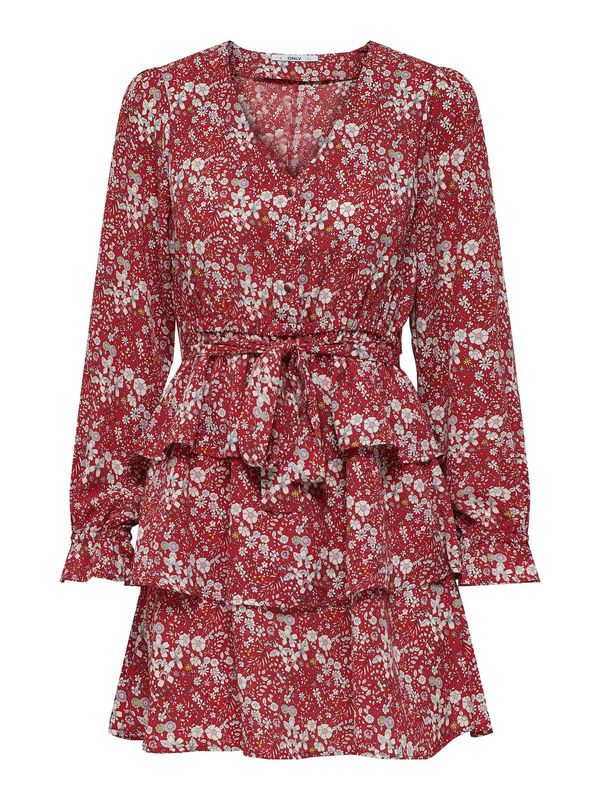 ONLY ONLY Haljina 'Alma'  žuta / crvena / crna / bijela