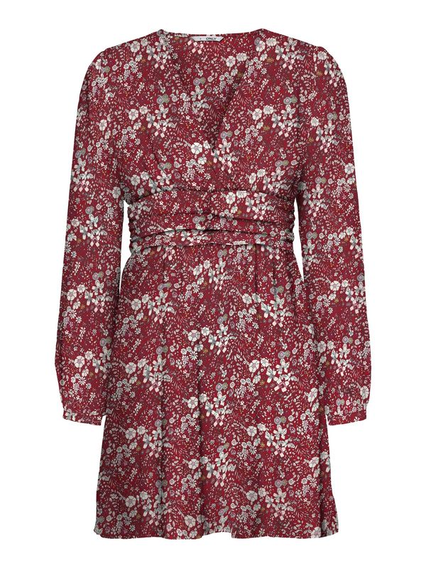 ONLY ONLY Haljina 'Alma'  žuta / roza / karmin crvena / bijela