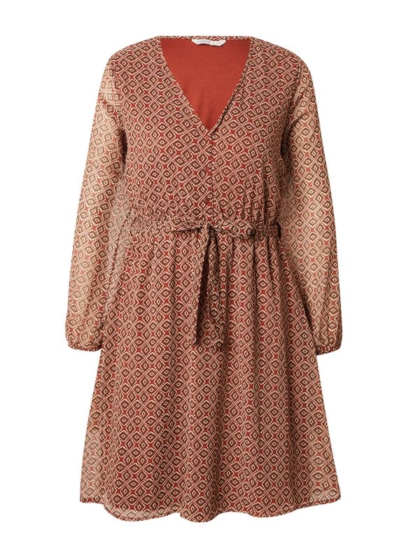 ONLY ONLY Haljina 'CERA'  bež / smeđa / hrđavo smeđa