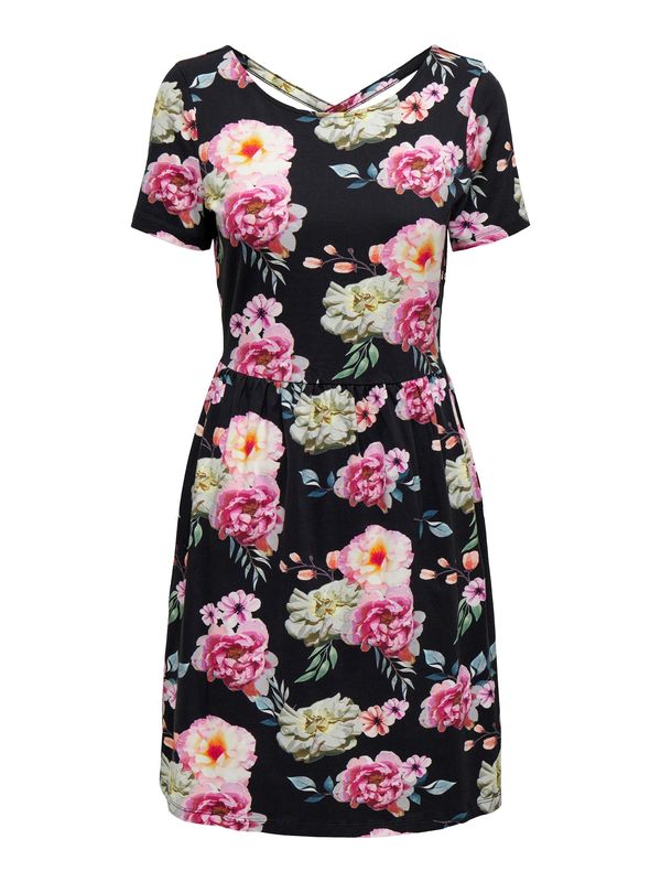 ONLY ONLY Haljina 'FLONOL'  pastelno zelena / narančasta / svijetloroza / crna