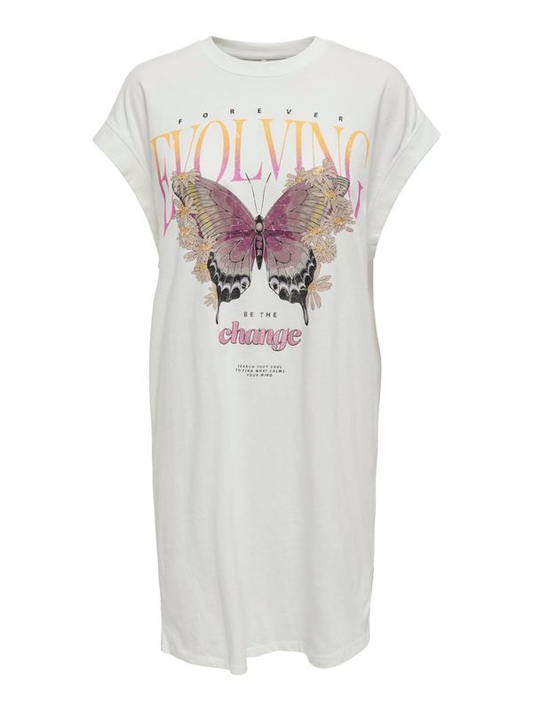 ONLY ONLY Haljina  narančasto žuta / tamno roza / crna / bijela