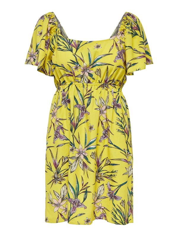 ONLY ONLY Haljina 'RILLA'  senf / travnato zelena / jarko crvena