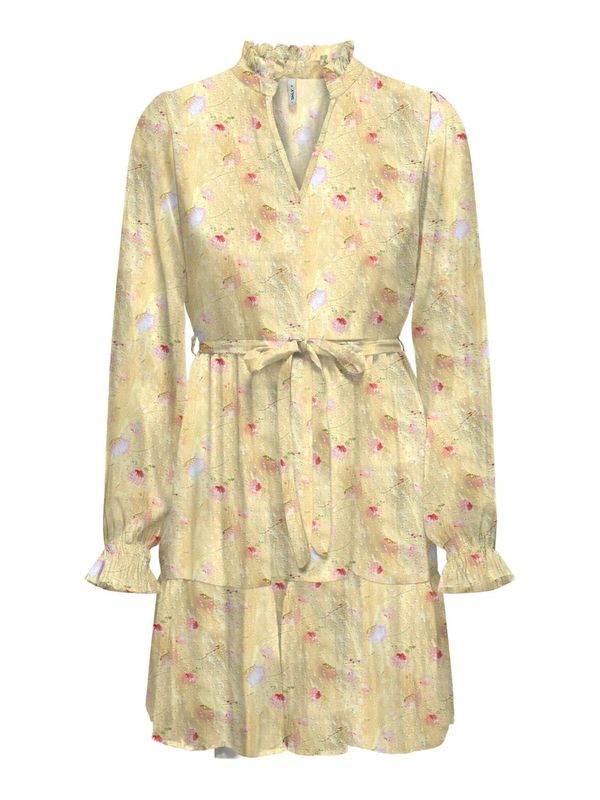 ONLY ONLY Haljina 'ROSEY'  pastelno žuta / svijetlozelena / roza / malina