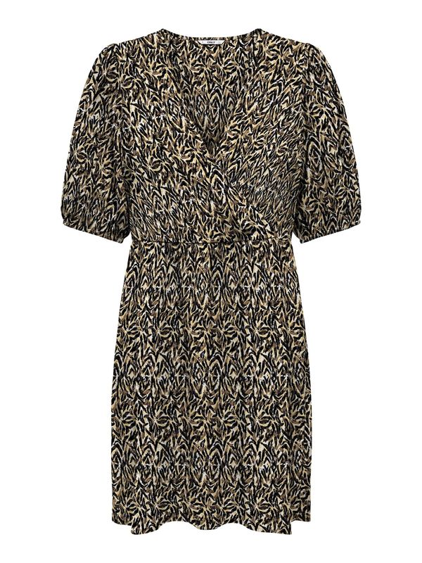 ONLY ONLY Haljina 'ZORA'  pijesak / smeđa / bijela