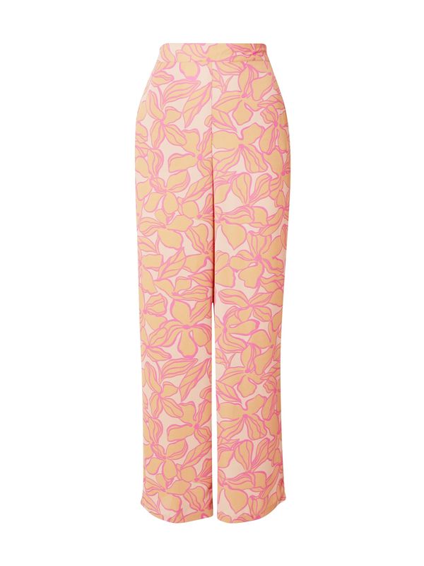 ONLY ONLY Hlače 'ALMA'  bež / žuta / roza