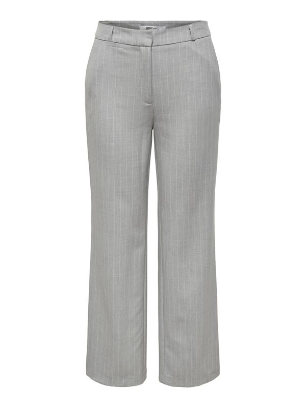 ONLY ONLY Hlače na crtu 'Brie'  siva / bijela