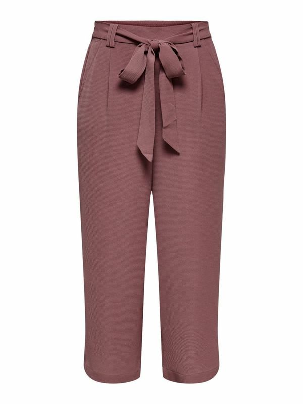 ONLY ONLY Hlače s naborima  čokolada / rosé