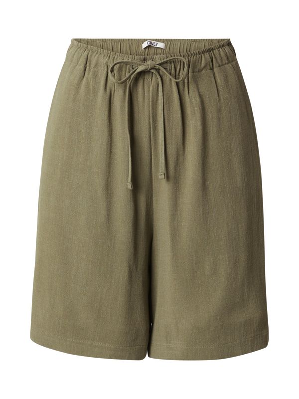 ONLY ONLY Hlače 'SIESTA'  zelena melange