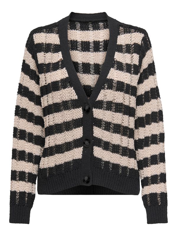 ONLY ONLY Kardigan 'ONLCAPRI'  bež / crna