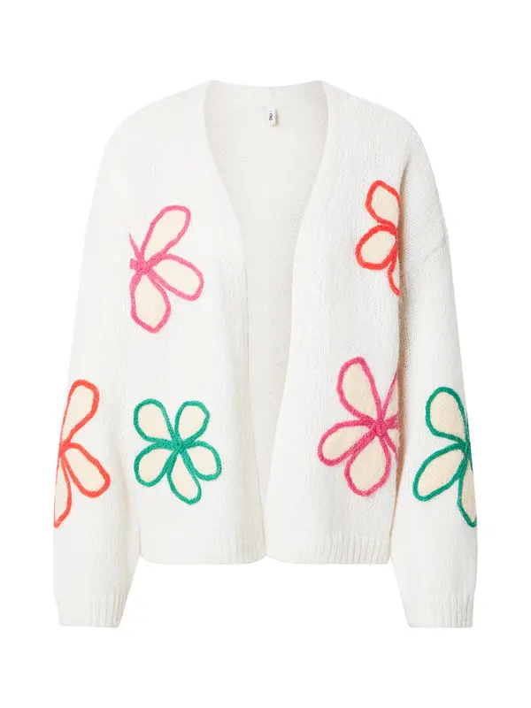 ONLY ONLY Kardigan 'ONLMarnia'  boja slonovače / žad / tamno narančasta / svijetloroza