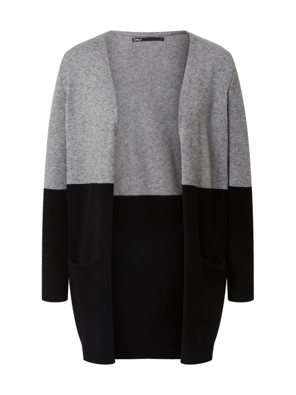 ONLY ONLY Kardigan 'Queen'  siva melange / crna