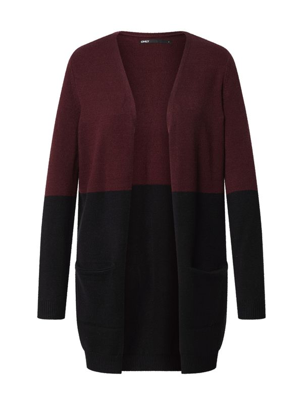 ONLY ONLY Kardigan 'Queen'  tamno crvena / crna