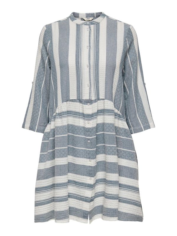 ONLY ONLY Košulja haljina 'CHICAGO'  mornarsko plava / bijela