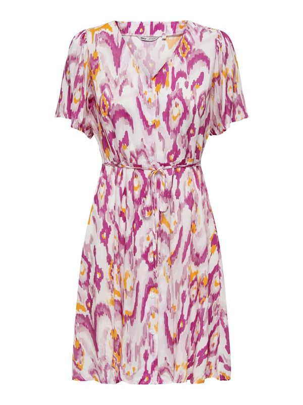 ONLY ONLY Košulja haljina 'EVIDA'  narančasta / roza / bijela
