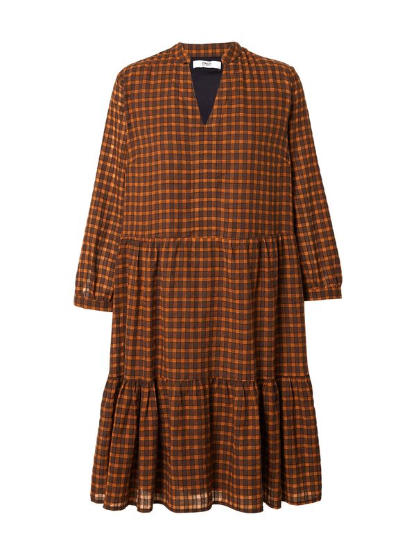 ONLY ONLY Košulja haljina 'Filia'  smeđa / narančasta