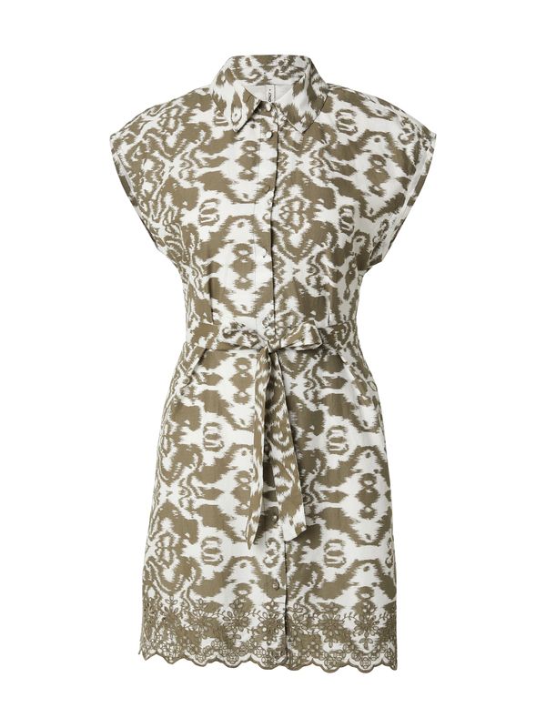 ONLY ONLY Košulja haljina 'LOU'  zelena / bijela