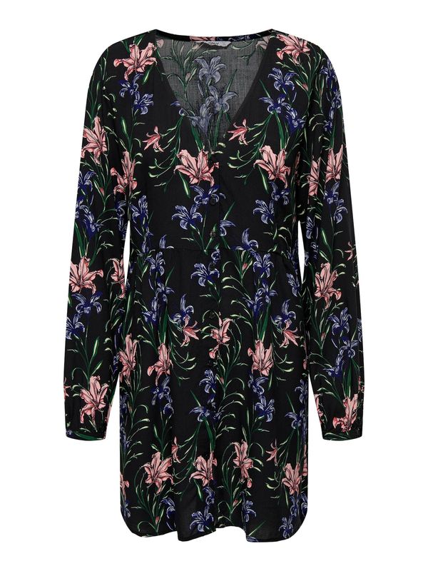 ONLY ONLY Košulja haljina 'Nova Life'  plava / zelena / puder roza / crna