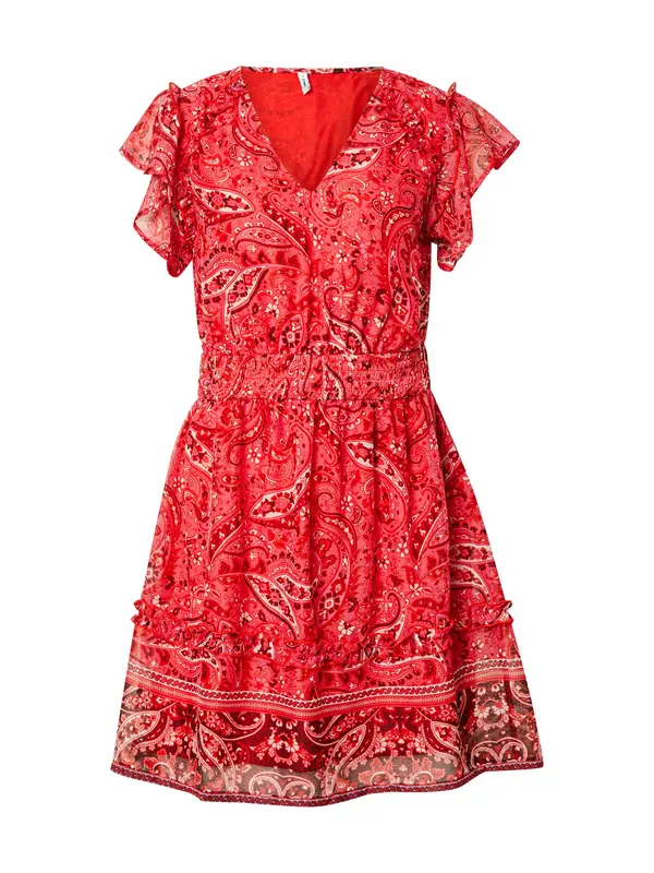 ONLY ONLY Ljetna haljina 'ONLVALENTINA'  crvena / burgund / bijela