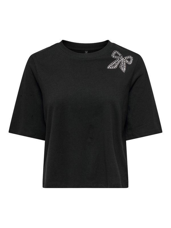 ONLY ONLY Majica  crna / bijela